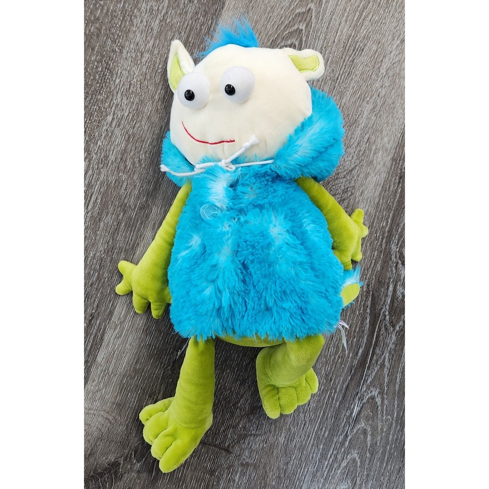 Scentsy Buddy Gilly the Monster Blue Green‎ Plush Stuffed Animal Zipper Pocket